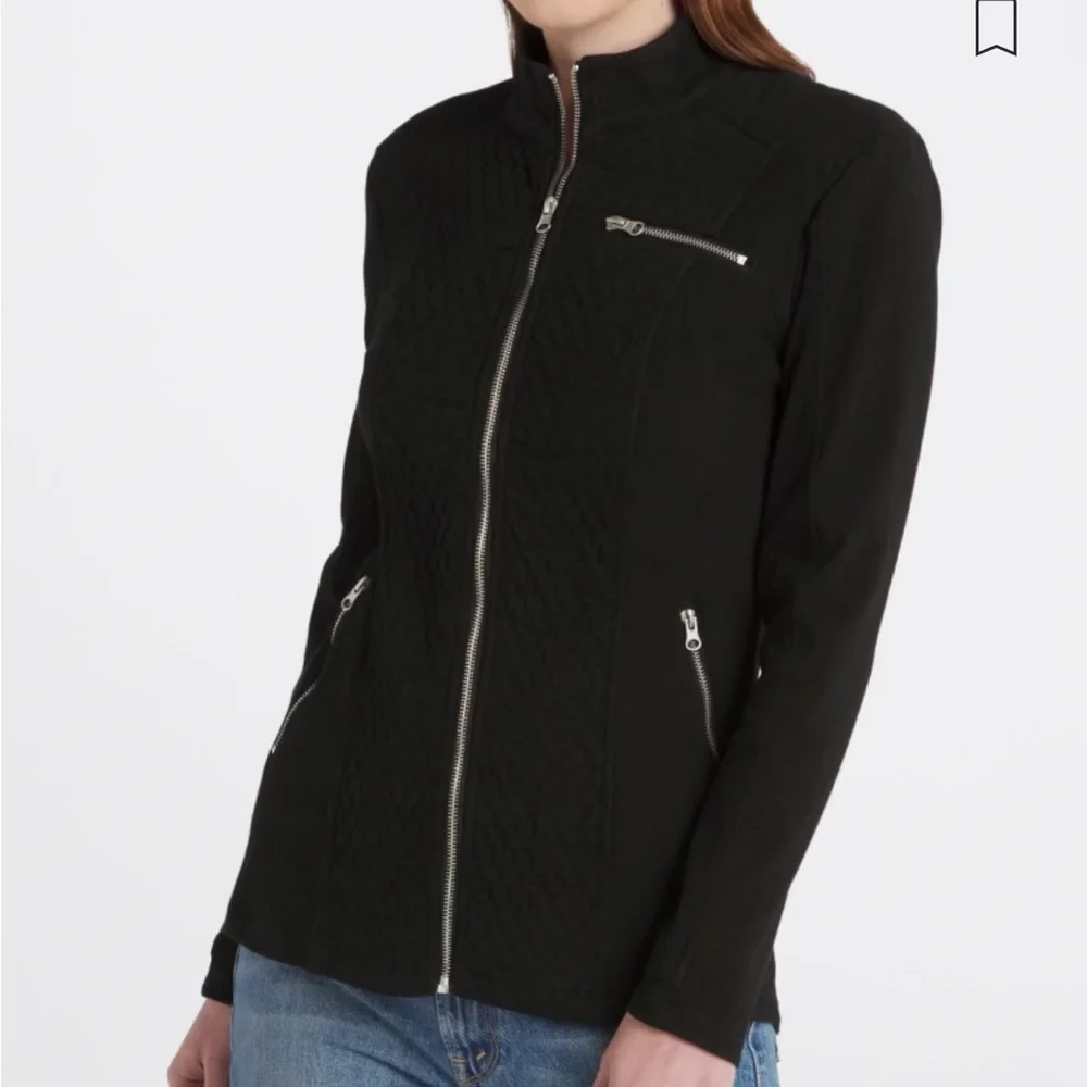 Liverpool Black Quilt Detail Jacket - Picture 4 of 15